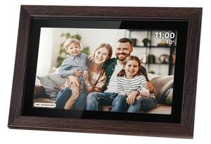 Fotorámeček KRUGER & MATZ KM1102 Frameo WiFi, dřevěný rám