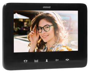 Videozvonek ORNO OR-VID-VP-1069/B, INDI N, rodinný, LCD 7", černý