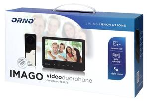 Videozvonek ORNO OR-VID-MC-1059/B, IMAGO, rodinný, LCD 7", černý
