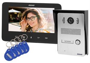 Videozvonek ORNO OR-VID-VP-1069/B, INDI N, rodinný, LCD 7", černý