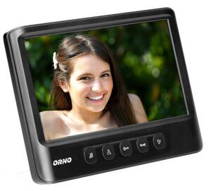 Videozvonek ORNO OR-VID-MC-1059/B, IMAGO, rodinný, LCD 7", černý