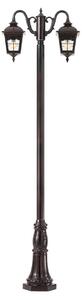 Redo 9655 stojací lampa York černo hnědé, 2xE27, 270cm