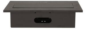 Výklopný blok ORNO OR-AE-1324/B, 2x2P+Z, 3xUSB, černá