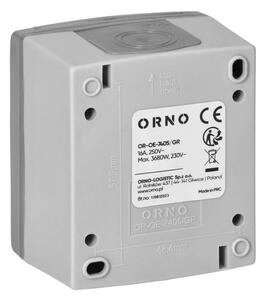 Zásuvka 2P+E Orno AQUATIC PRO IP54 OR-OE-7405-GR šedá
