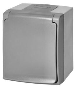 Zásuvka 2P+E Orno AQUATIC PRO IP54 OR-OE-7405-GR šedá