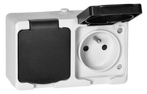 Dvojzásuvka 2x2P+E Orno AQUATIC MINI IP54 OR-OE-7306/WB