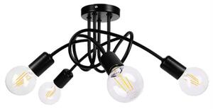 Stropní svítidlo Orno MALAGA AD-LD-6402BE27M, E27, 4x60W, černá