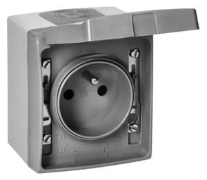 Zásuvka 2P+E Orno AQUATIC PRO IP54 OR-OE-7405-GR šedá