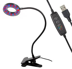 Lampa pro růst rostlin BLOW 71-307, 4W s klipem, 10 režimů