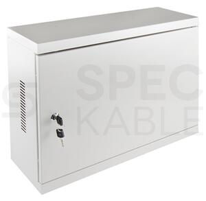 Kovový rozváděč montážní skříň 540x400x180 mm TPR-3U, záda plech, lesklá bílá