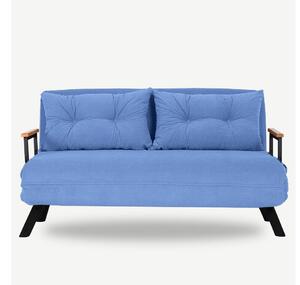 Designová rozkládací sedačka Hilarius 133 cm modrá