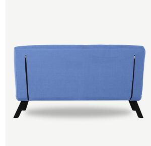 Designová rozkládací sedačka Hilarius 133 cm modrá
