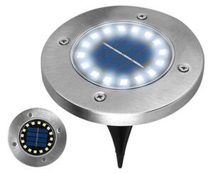 Zahradní dekorační svítidlo LTC LXLL1218, 16 x LED, solární, nerez, 6000K