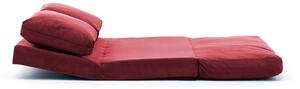 Designová rozkládací pohovka Wandella 120 cm červeno-hnědá