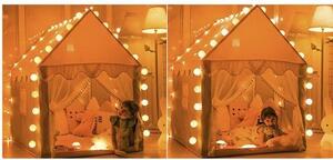 Dětský stan s LED osvětlením Kruzzel 22653 růžový