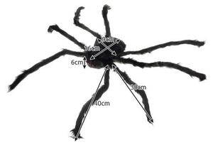 Dekorace Halloween obří pavouk 90 cm černá Malatec 21832