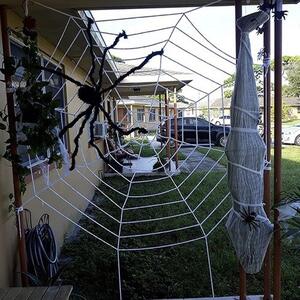 Dekorace Halloween obří pavouk 90 cm černá Malatec 21832