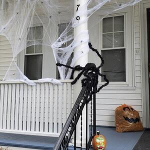 Dekorace Halloween obří pavouk 90 cm černá Malatec 21832