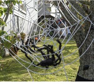 Dekorace Halloween obří pavouk 90 cm černá Malatec 21832