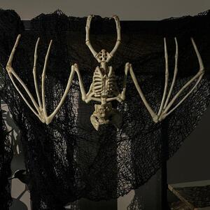 Dekorace Halloween kostra netopýra Halloween 30 cm Malatec 22005