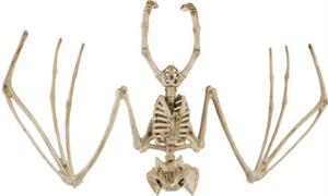 Dekorace Halloween kostra netopýra Halloween 30 cm Malatec 22005