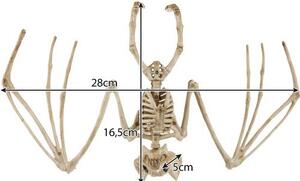 Dekorace Halloween kostra netopýra Halloween 30 cm Malatec 22005