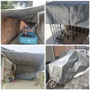 Krycí plachta s kovovými oky Gardlov 24652 120g/m2, 3x4m, stříbrná