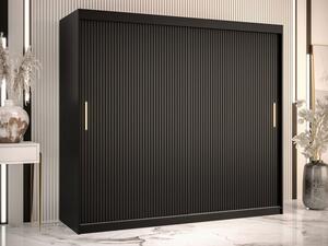 Šatní skříň s posuvnými dveřmi Towiro Slim 1 200, Barva: černá Mirjan24 5903211254208