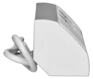 Povrchová zásuvka ORNO OR-GM-9039/W-G, rohové pouzdro, 2x 230V, 2x USB (A+C type; 2.4A), barva bílá-stříbrná