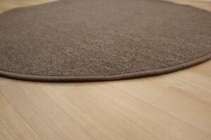 Vopi koberce Kusový koberec Astra hnědá kruh - 100x100 (průměr) kruh cm