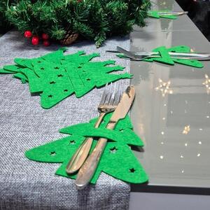 Vánoční prostírání na příbory Stromek, zelené, sada 12 ks Ruhhy 24824
