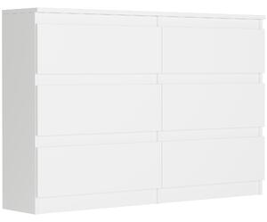 Komoda Rulux (bílá). Akce -15%