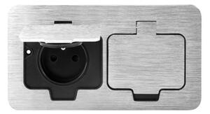 Hermetická zásuvka ORNO OR-GM-9047/G, Dvojitá, Obdelníková, 2x230V, IP55