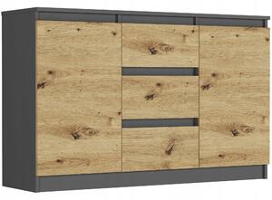Komoda Relta (antracit + artisan). Akce -19%