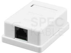 Zásuvka NEKU CAT6 UTP 1 x RJ45 na omítku bílá