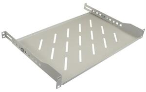 Nastavitelná police 19" 1U, hloubka 280 mm, barva šedá RAL7035