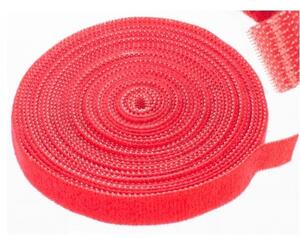 Páska na suchý zip NEKU 70.3589 10mm 5m červená organizér kabelů