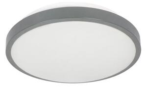 Stropní svítidlo ORNO SELENE CL/2XE27-10MV/G, 2xE27 senzor pohybu, max. 2x60W IP54, průměr 30,5cm, šedá