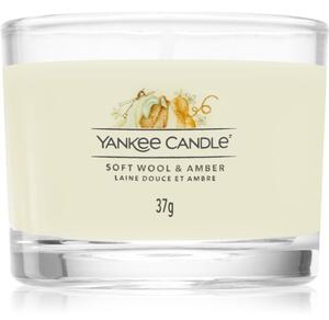 Yankee Candle Soft Wool & Amber votivní svíčka 37 g