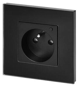 Chytrá zásuvka s TUYA ORNO OR-SH-17205/B Smart Home, černá pod omítku