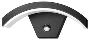 LED Zahradní lampa s PIR Adviti PILEA AD-OP-6572BLPMR4 700lm, IP54, 4000K, černá