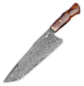 KnifeBoss kuchařský damaškový nůž Master Chef 8.5 (220 mm) Ironwood