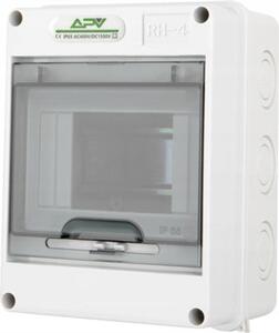 Elektroinstalační rozvaděč Adelid APV-RH-04, 1x4M IP65, IK08