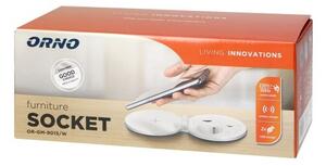 Zásuvka vestavná ORNO OR-GM-9015/W 1 zásuvka 2 USB (A+C), bílá