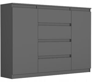 Komoda Riveus (antracit). Akce -9%