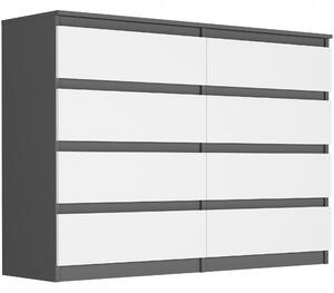 Komoda Ronnua (antracit + bílá). Akce -11%