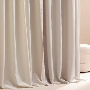 Room99 Hotový závěs na kroužcích Zatemňovací LAUREL Jednobarevný Barva: Bílá, Velikost: 140 x 250 cm