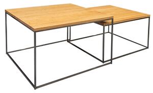 Moderní stoly Konferenční stolek DUO 12 masiv dub/ocel