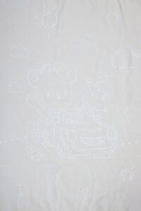 Tegatex Dětská deka mikroflanel - Béžový medvídek 100*120 cm