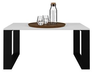 LIVIO moderní kávový stolek, bílý/černý